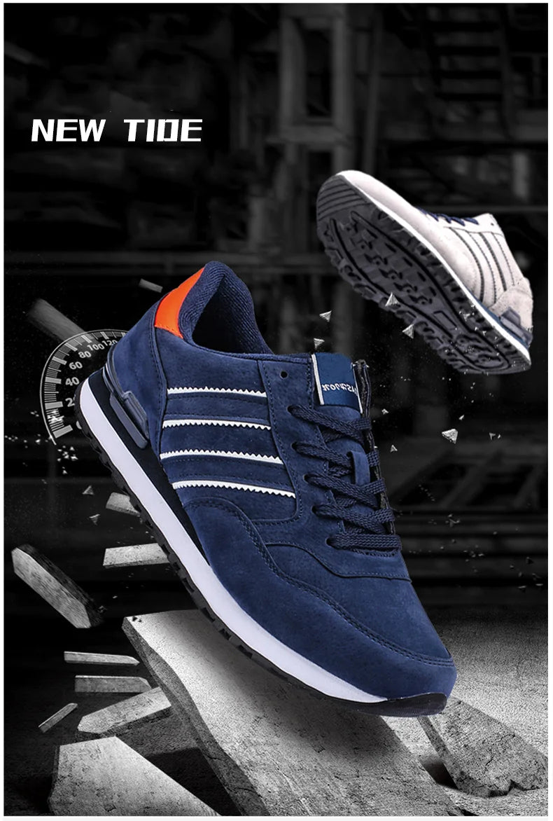 Sneakers Men Casual Shoes Light Suede 2022 New Classic Men Running shoes Outdoor Breathable Mesh Jogging Sport Shoes