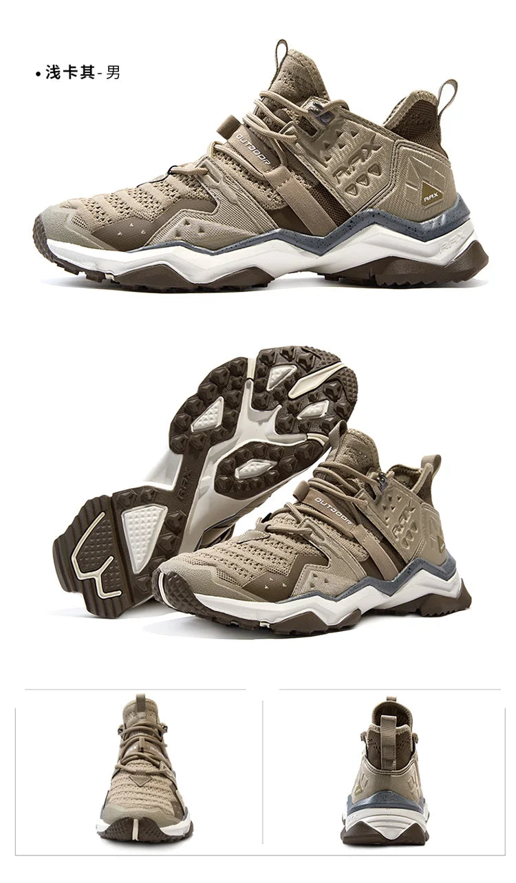 Rax  Men Hiking Shoes  Breathable Outdoor Sports Sneakers for Men Lightweight Mountain Climbing Trekking Shoes Lightweight Shoes