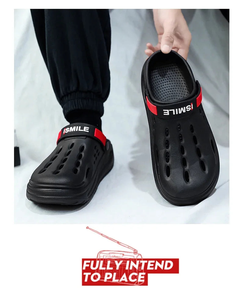 Classic Clog Men Casual Sandals Unisex Closed-Toe Slip-Ons Outdoor Men's Breathable Beach Shoes Slippers