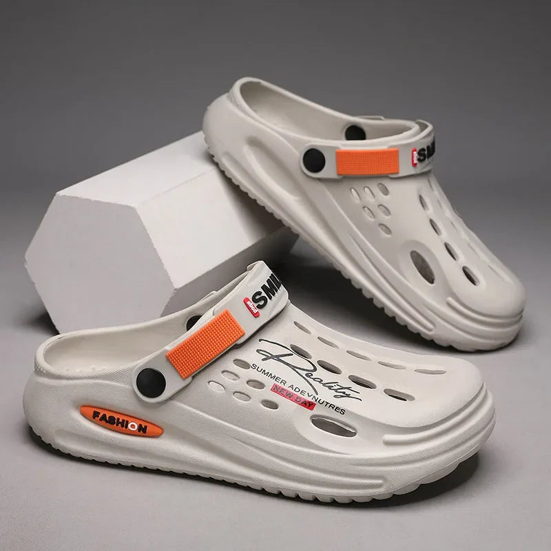 Classic Clog Men Casual Sandals Unisex Closed-Toe Slip-Ons Outdoor Men's Breathable Beach Shoes Slippers