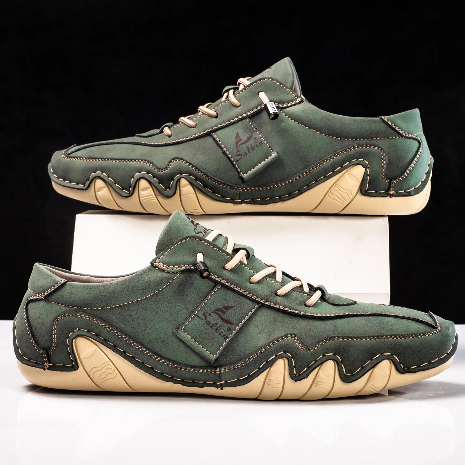 New Men's Flat Casual Shoes Handmade PU Leather Comfortable Loafers Outdoor Men Shoes Breathable Men Moccasins Men's Sneakers