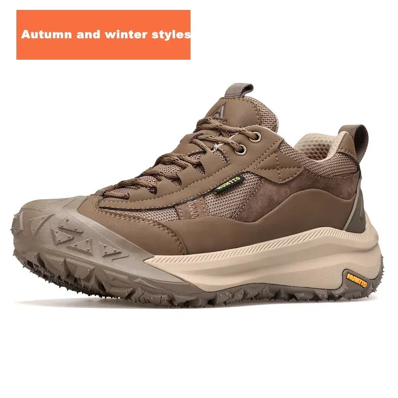HUMTTO Breathable Trekking Shoes 
Outdoor Men's Sports Shoes 
Non-slip Hiking Boots for Men 
Leather Safety Walking Sneakers Man