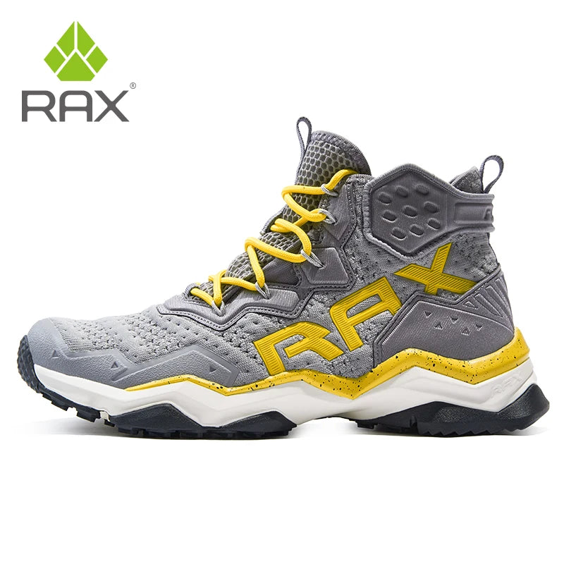 Rax Men Waterproof Hiking Shoes Breathable Hiking Boots Outdoor Trekking Sports Sneakers Tactical Shoes