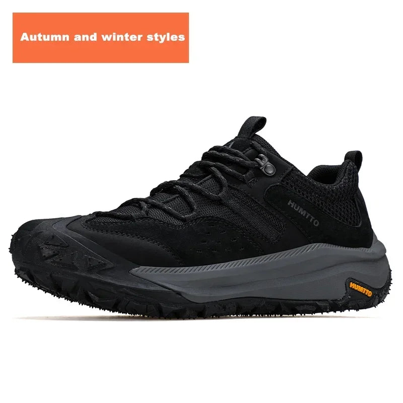 HUMTTO Breathable Trekking Shoes 
Outdoor Men's Sports Shoes 
Non-slip Hiking Boots for Men 
Leather Safety Walking Sneakers Man