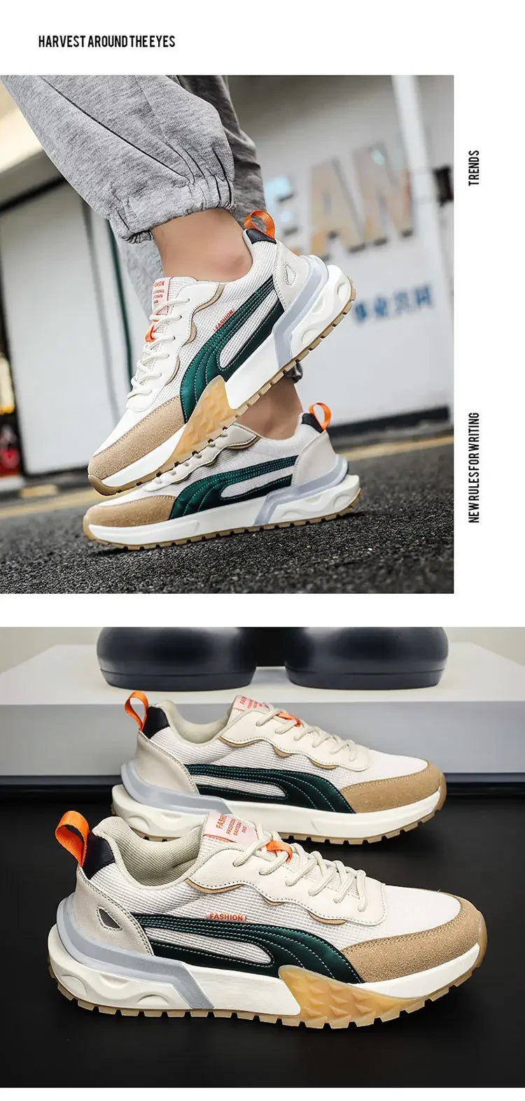 Men's Shoes 2024 New Pair Pair Sports Casual Shoes Men's Shoes Mesh Daddy Shoes Match Shoes ForMen Men Shoes Sneakers