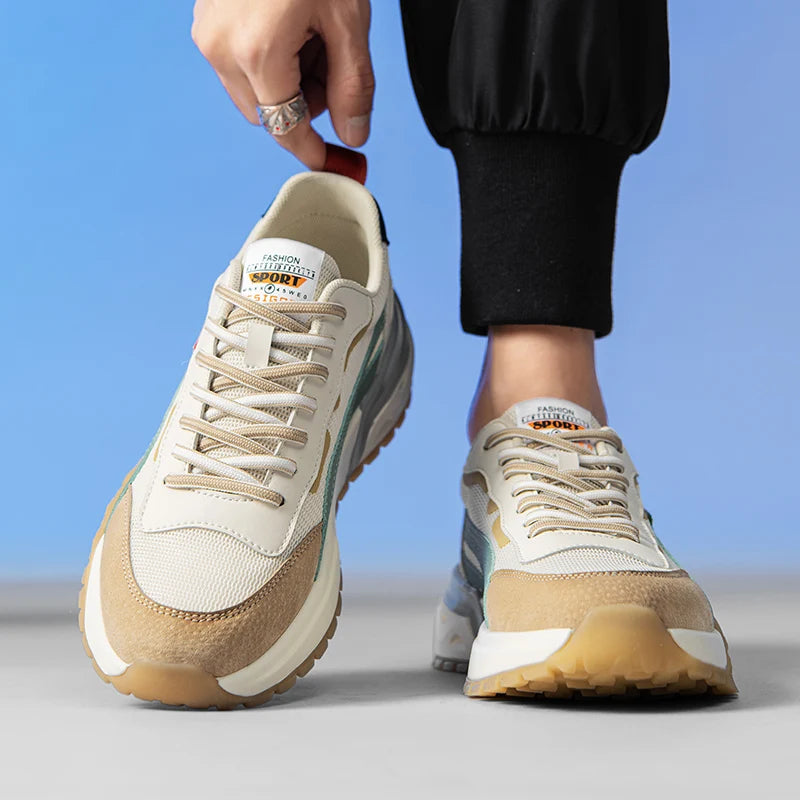 Men's Running Shoes Mesh Breathable Casual Shoes  Fashion Chunky Sneakers Men Outdoor Sports Tennis Shoes