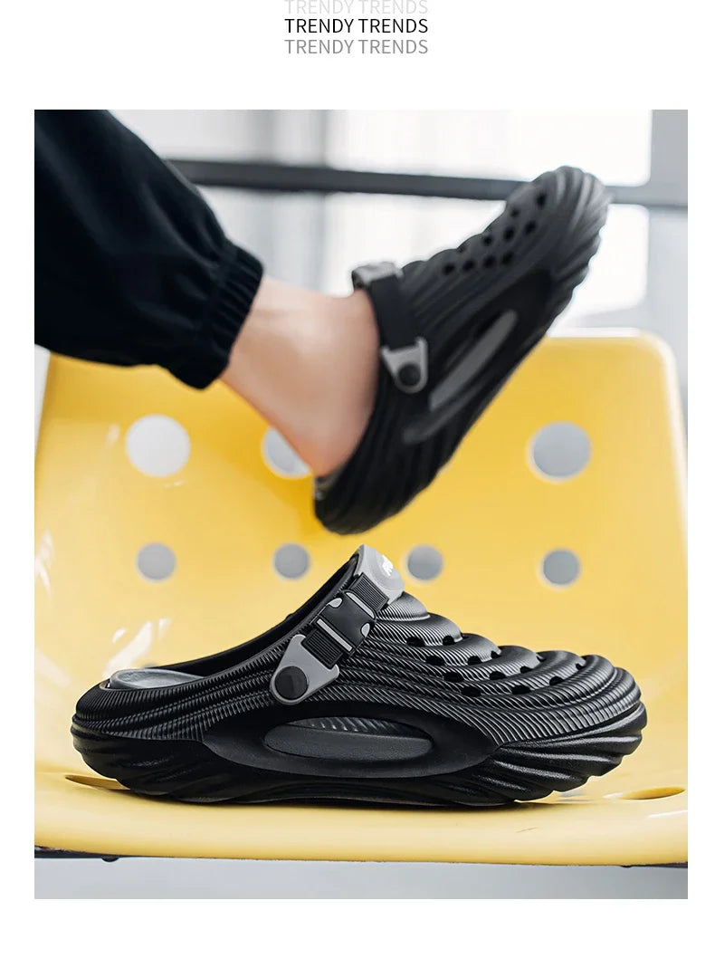 Original Designer Summer Slippers Men Clogs Platform Women Beach Sandals Outdoor Casual Non-slip Footwear Men Sandals