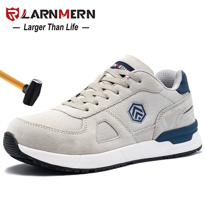 LARNMERN
Safety Shoes
Men Anti-static Work Shoes
SRC Slip On Steel Toe Shoes 
Breathable Construction Sneaker