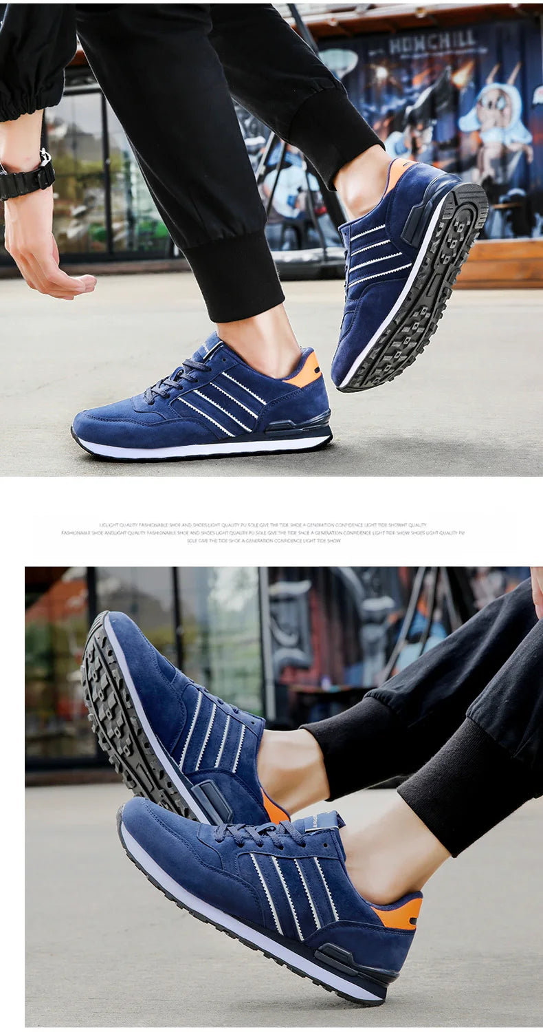 Sneakers Men Casual Shoes Light Suede 2022 New Classic Men Running shoes Outdoor Breathable Mesh Jogging Sport Shoes
