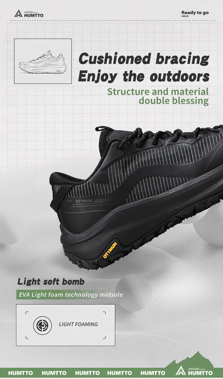 HUMTTO Breathable Trekking Shoes 
Outdoor Men's Sports Shoes 
Non-slip Hiking Boots for Men 
Leather Safety Walking Sneakers Man