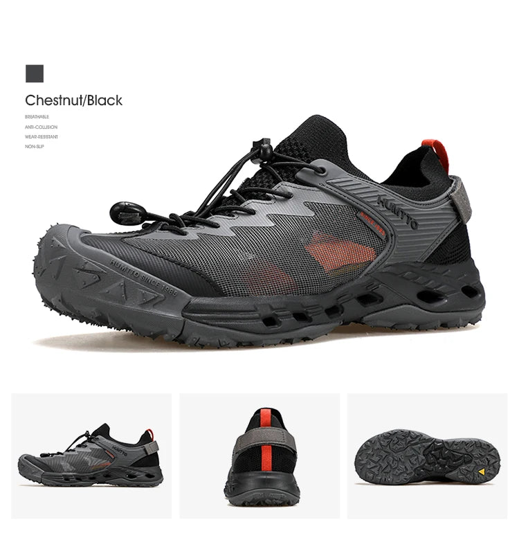 HUMTTO Summer Water Hiking Shoes for Men Breathable Mens Sneaker 2025 Outdoor Beach Sandals Fishing Climbing Wading Man Sneakers