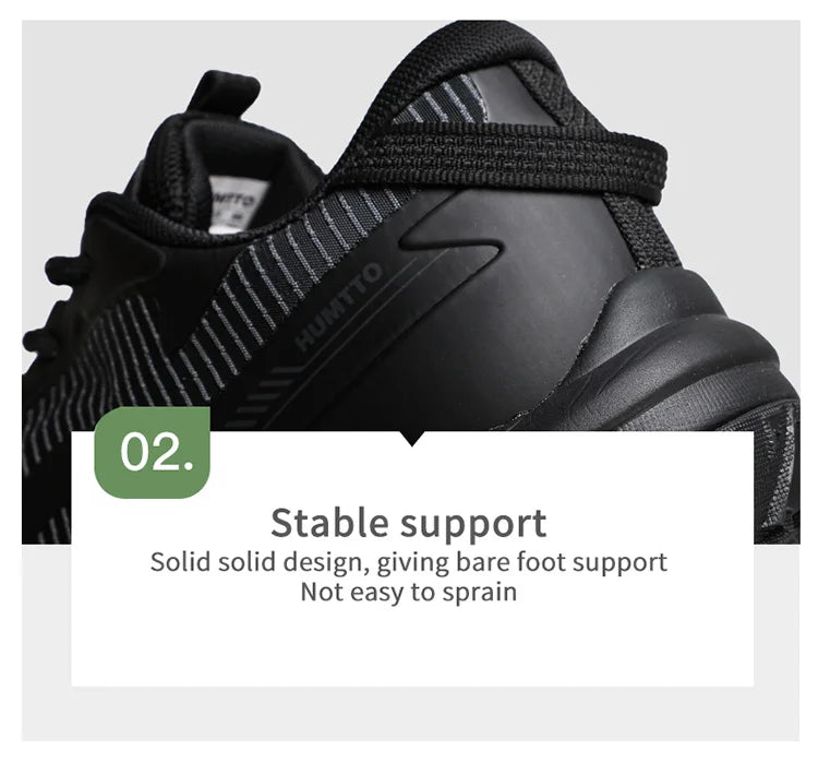 HUMTTO Breathable Trekking Shoes 
Outdoor Men's Sports Shoes 
Non-slip Hiking Boots for Men 
Leather Safety Walking Sneakers Man