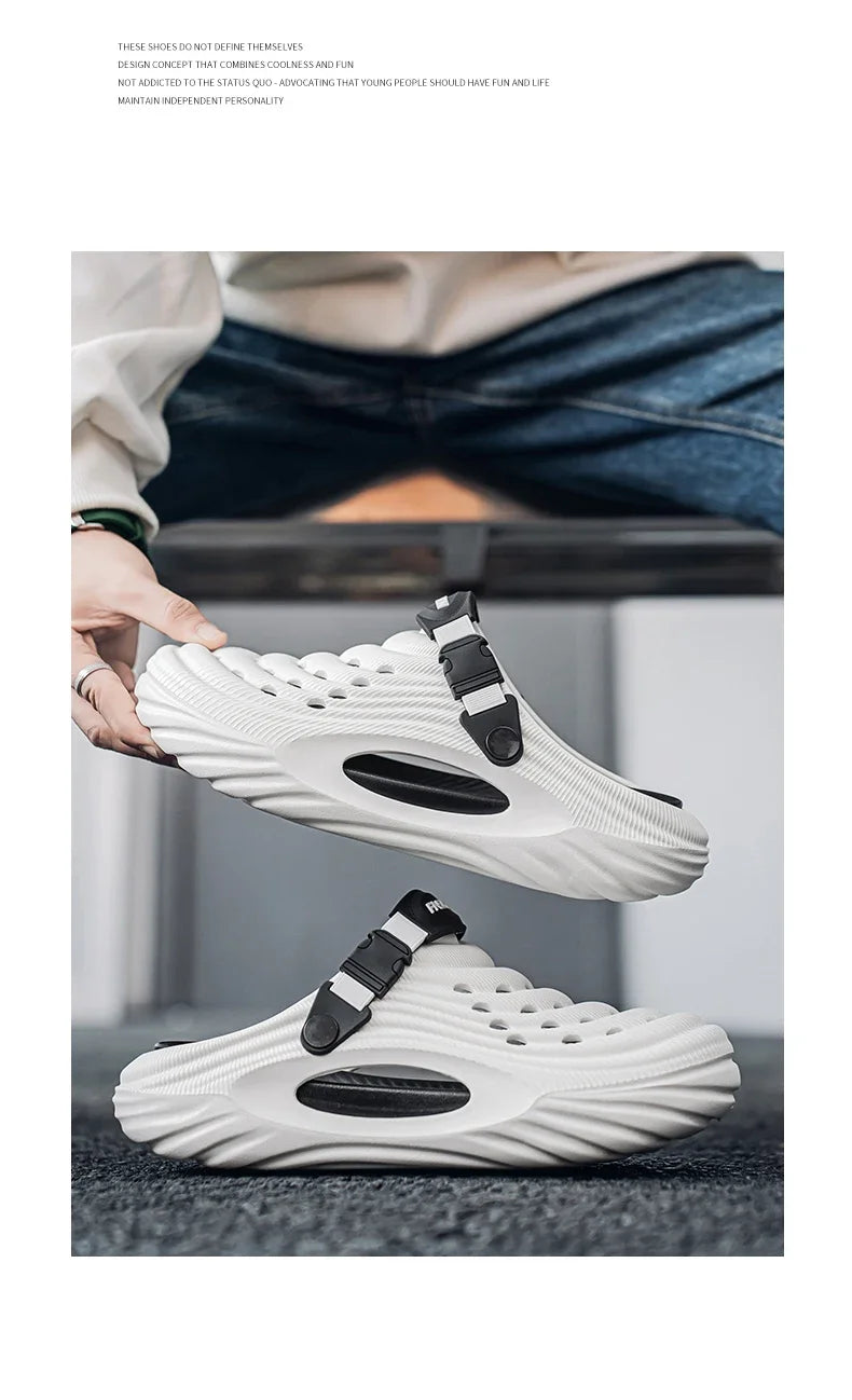 Original Designer Summer Slippers Men Clogs Platform Women Beach Sandals Outdoor Casual Non-slip Footwear Men Sandals