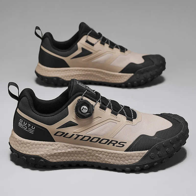 Brand Men’s Hiking Shoes Waterproof Non-slip Sneakers Lightweight Wear-Resistant Climbing Trekking Sneakers  Male Walking Shoes