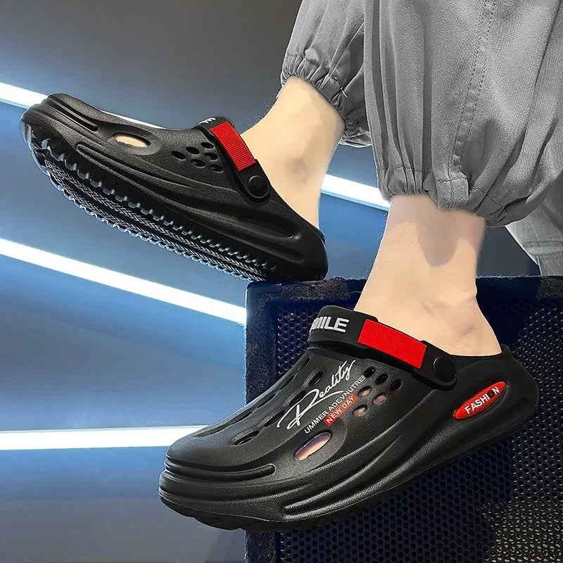 Classic Clog Men Casual Sandals Unisex Closed-Toe Slip-Ons Outdoor Men's Breathable Beach Shoes Slippers