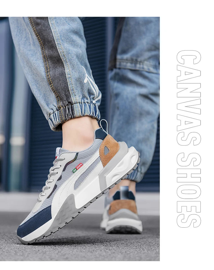 Men's Running Shoes Mesh Breathable Casual Shoes  Fashion Chunky Sneakers Men Outdoor Sports Tennis Shoes