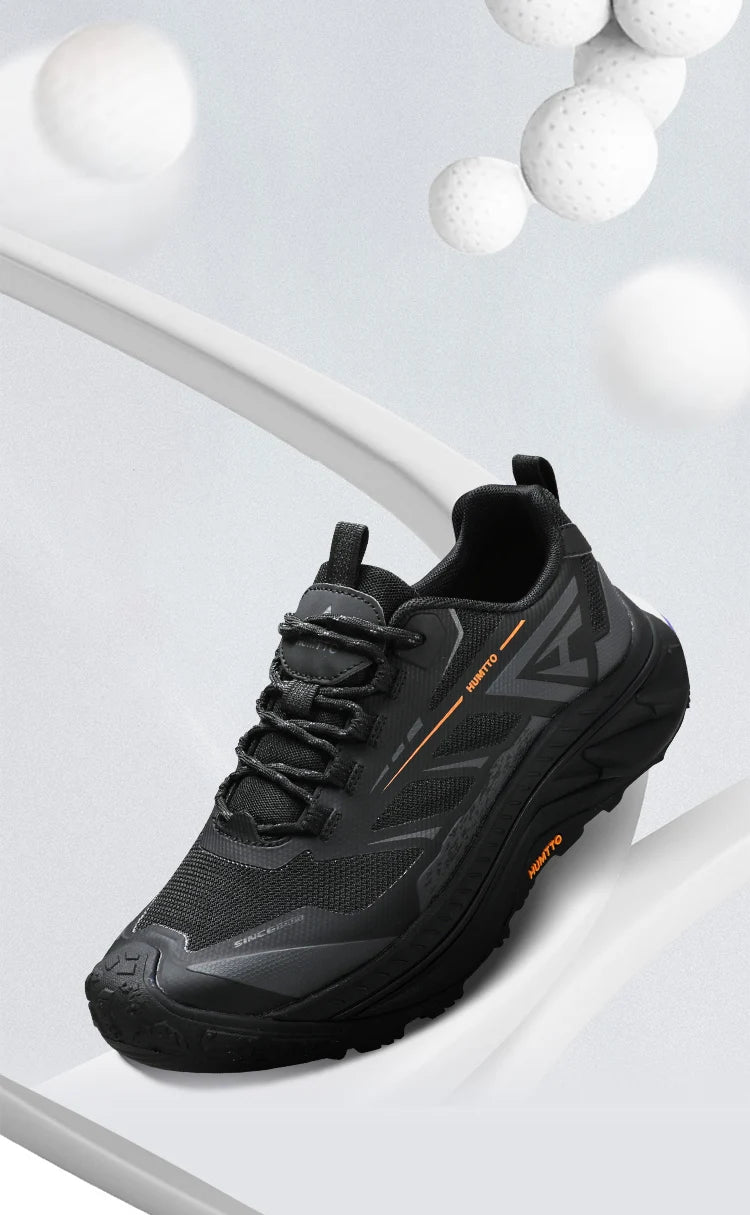 HUMTTO Sports Trail Running Shoes for Men Designer Tenis Man Casual Sneaker Breathable Lightweight Outdoor Black Men's Sneakers