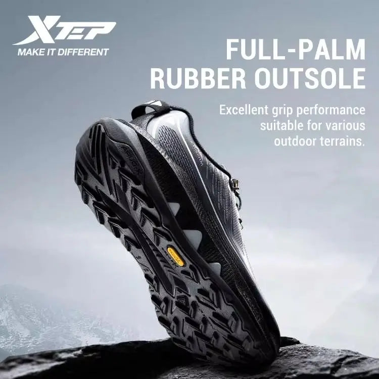 Xtep Kunlun 2.0 Men's Hiking shoes 2025 Spring Non-slip Wear-resistant Wrapping Shock-absorbing Outdoor Sport Shoes 975119170009