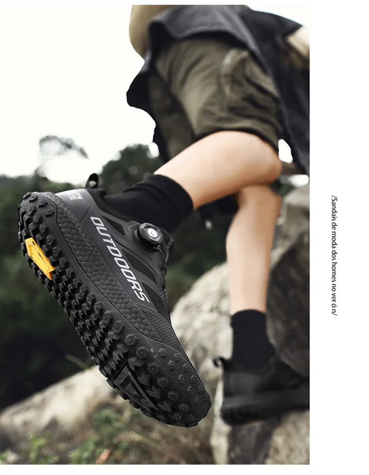 Brand Men’s Hiking Shoes Waterproof Non-slip Sneakers Lightweight Wear-Resistant Climbing Trekking Sneakers  Male Walking Shoes