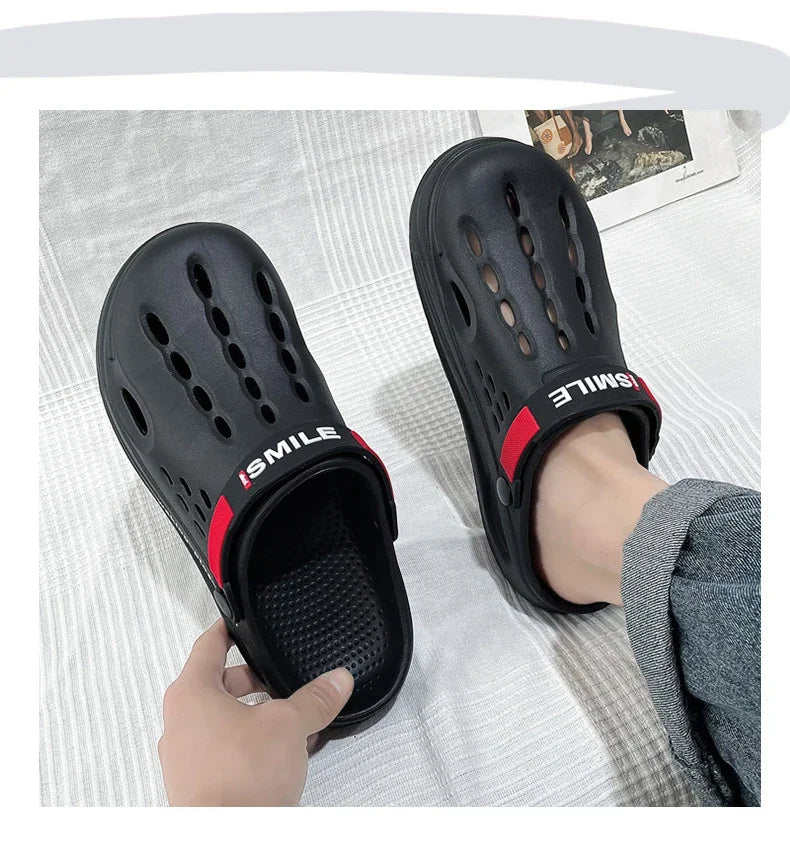 Classic Clog Men Casual Sandals Unisex Closed-Toe Slip-Ons Outdoor Men's Breathable Beach Shoes Slippers