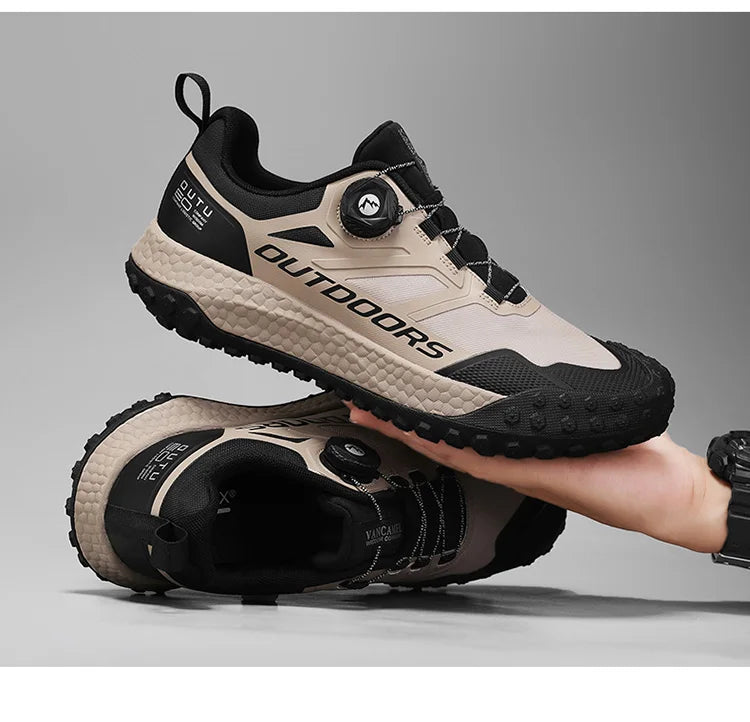 Brand Men’s Hiking Shoes Waterproof Non-slip Sneakers Lightweight Wear-Resistant Climbing Trekking Sneakers  Male Walking Shoes