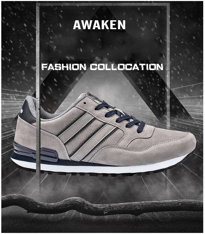 Sneakers Men Casual Shoes Light Suede 2022 New Classic Men Running shoes Outdoor Breathable Mesh Jogging Sport Shoes