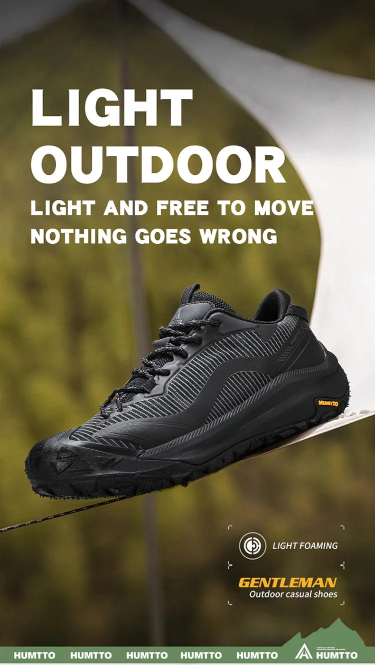 HUMTTO Breathable Trekking Shoes 
Outdoor Men's Sports Shoes 
Non-slip Hiking Boots for Men 
Leather Safety Walking Sneakers Man