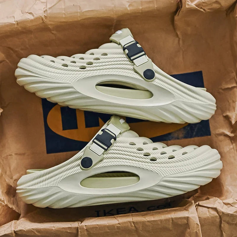 Original Designer Summer Slippers Men Clogs Platform Women Beach Sandals Outdoor Casual Non-slip Footwear Men Sandals