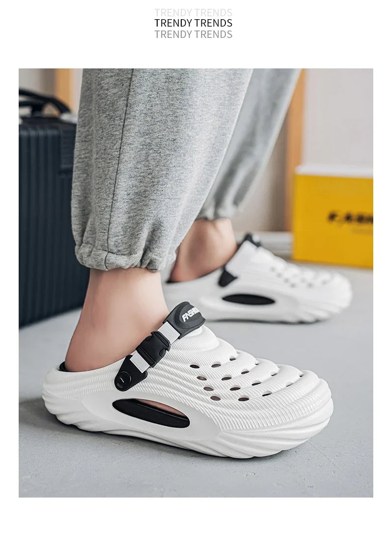 Original Designer Summer Slippers Men Clogs Platform Women Beach Sandals Outdoor Casual Non-slip Footwear Men Sandals