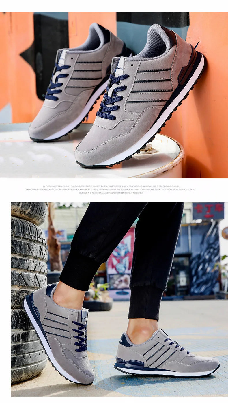 Sneakers Men Casual Shoes Light Suede 2022 New Classic Men Running shoes Outdoor Breathable Mesh Jogging Sport Shoes