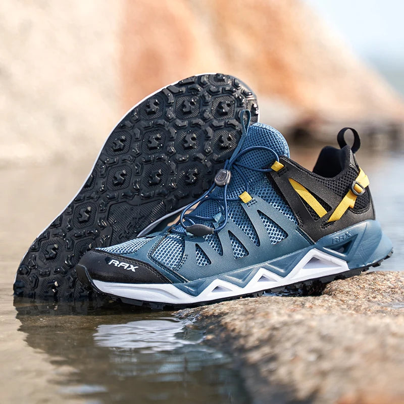 RAX New Men Women Summer Hiking Shoes Breathable Upstream Shoes Trekking Aqua Shoes Outdoor Fishing Camping Sneaker Men