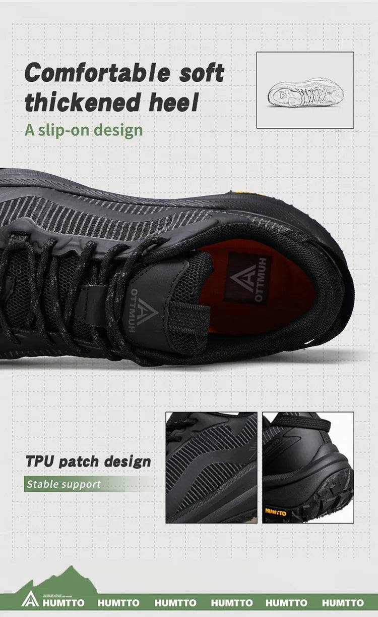 HUMTTO Breathable Trekking Shoes 
Outdoor Men's Sports Shoes 
Non-slip Hiking Boots for Men 
Leather Safety Walking Sneakers Man